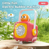 6-Hole Cartoon Fish Handheld Bubble Machine — Battery-Free Bubble Toy for Kids, Ages 3+