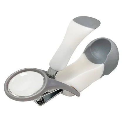 Baby Magnifier Nail Clipper Care Set, Stainless Steel + TPE Material Anti-Clipper