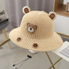 Baby & Toddler Bucket Hat with Bow — One Size Summer Beach Sun Cap, Cute Cartoon Princess Fisherman/Panama Style, Unisex