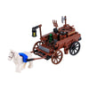Medieval Building Blocks Playset - Viking Warriors Camp, Pirate Ship & Castle Wall (Compatible with Major Brick Brands)