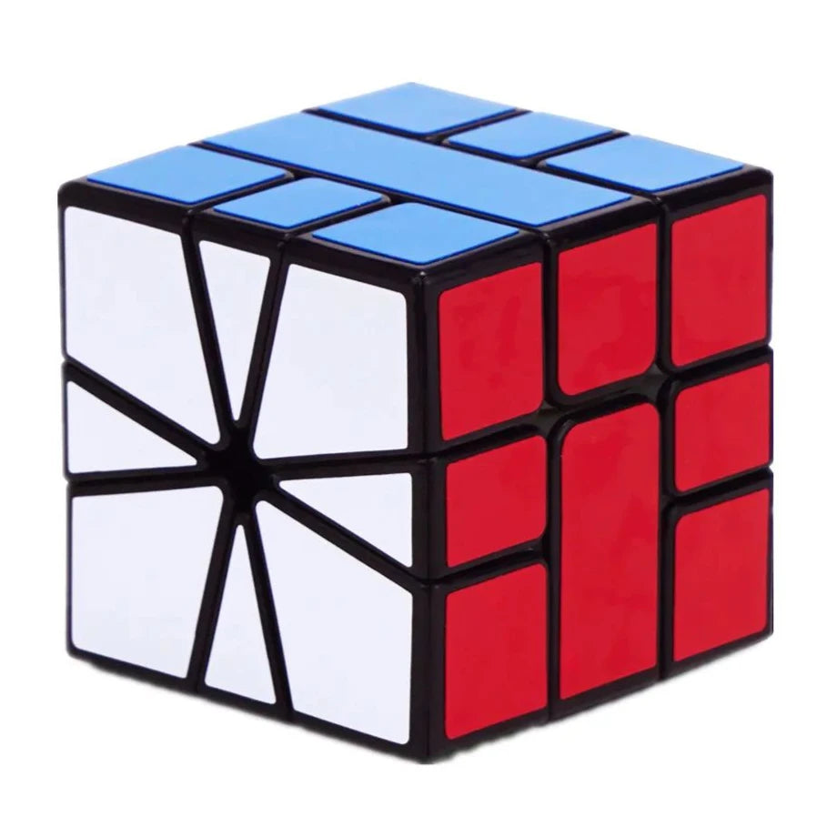 QIYI Speed Magic Cube 3x3x3, 4x4x4, 5x5x5 Puzzle with Black Stickers, Educational Learning Cubo Magico Toy for Kids