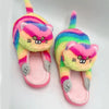 Cartoon Cat Plush Slippers for Women & Men — Fluffy Indoor Faux Fur Slides Mules, One Size Fits Most (Inner 25 cm / 9.8 in)