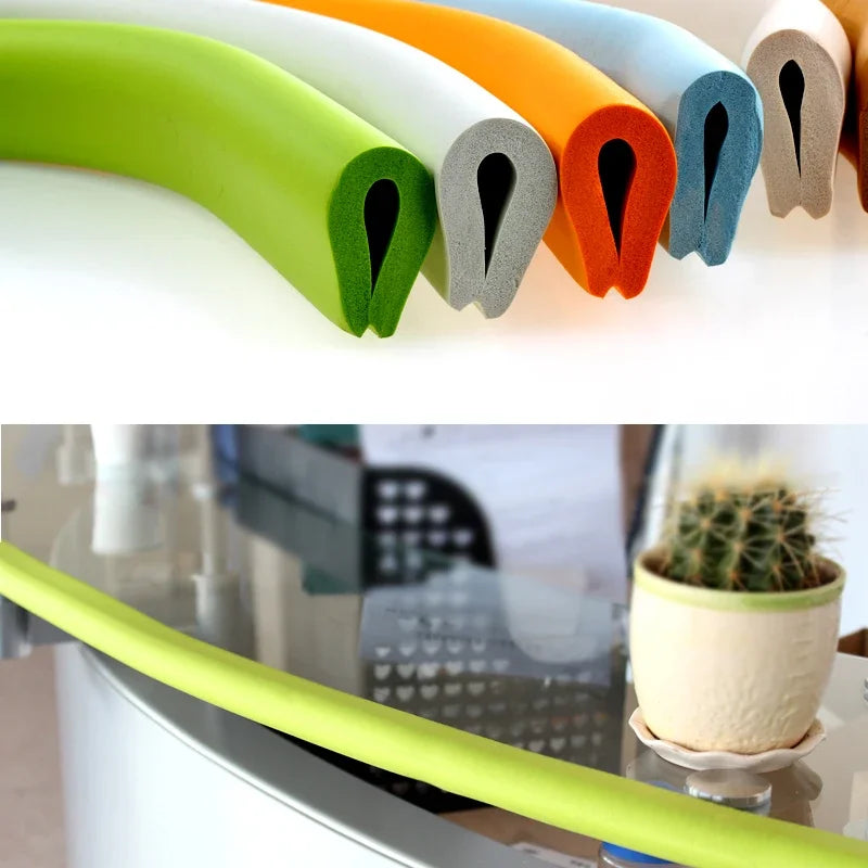 2M U-Type Baby Safety Corner Protector – Soft Edge Cushion Strip with Adhesive
