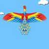 New Fashion High Quality Fishing Rod Kite – Cartoon Miniature Parrot, Eagle, Swallow Kite for Children, Dynamic Kite Toy