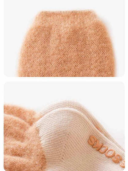3 Pairs Winter Thick Warm Plush Baby Stockings - Super Soft Knee-High Socks for Newborns, Infants & Toddlers | Long Socks for Boys & Girls, 0-5Y