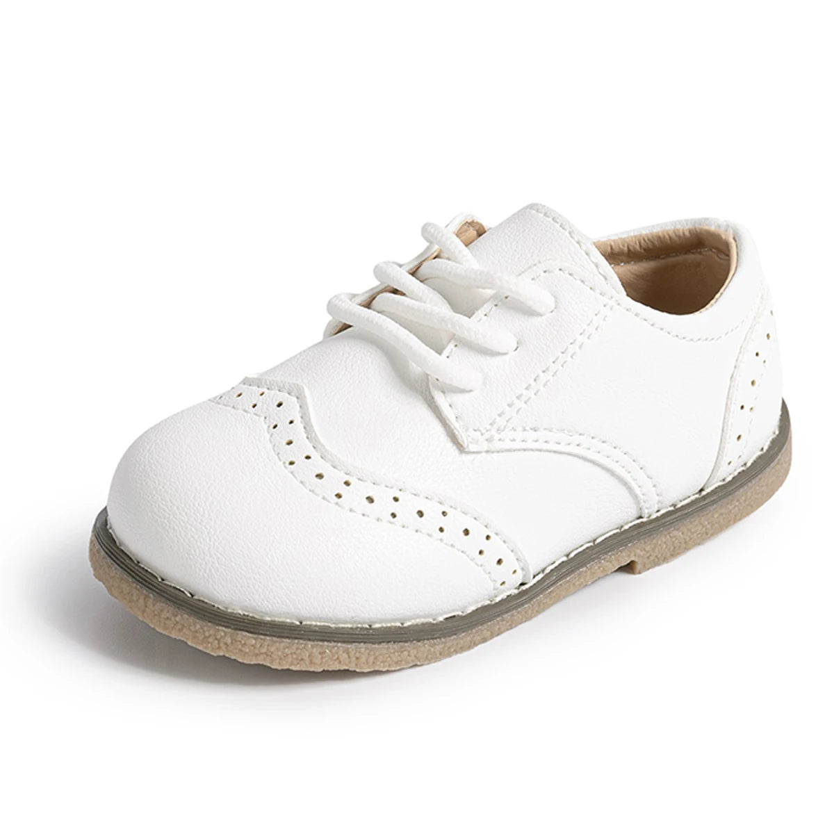 KIDSUN Fashion Kids Shoes – Lace-up PU Leather Multicolor Casual Princess Shoes for Girls