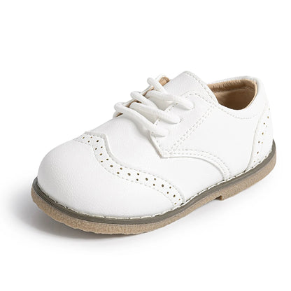 KIDSUN Fashion Kids Shoes – Lace-up PU Leather Multicolor Casual Princess Shoes for Girls