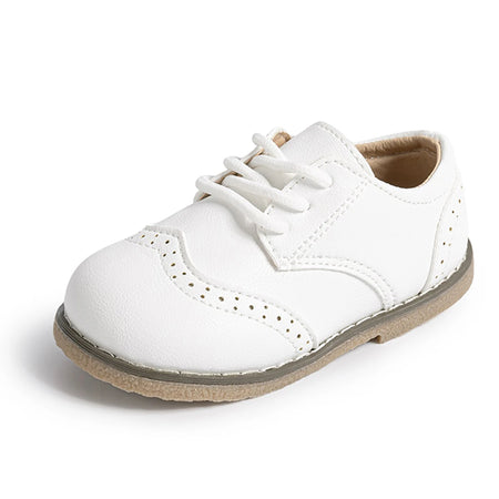 KIDSUN Fashion Kids Shoes – Lace-up PU Leather Multicolor Casual Princess Shoes for Girls