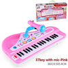 37-Key Electronic Keyboard Piano for Kids with Microphone – Musical Instrument Toys, Educational Gift for Children (Girl/Boy)