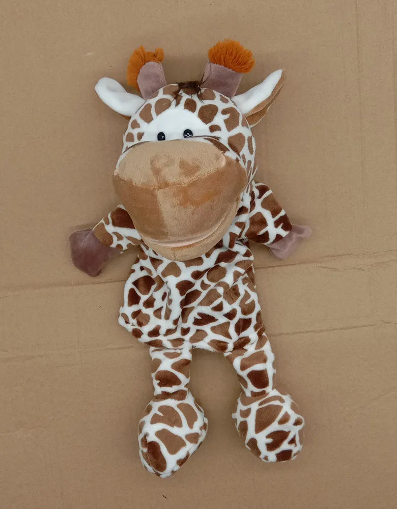 35cm Cartoon Animal Hand Puppets, Lion Elephant Pig Parent-Child Game Toys for Kids