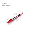 Food Grade Silicone Stainless Steel Anti-Scalding Tongs for Barbecue and Cooking