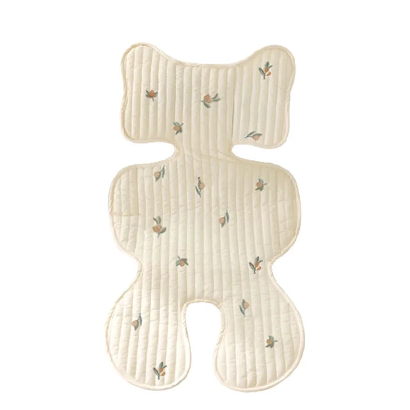 Baby Stroller Liner Breathable Soft Cotton Newborn Car Seat Cushion Seat Pad Infant Pushchair Mattress Mat Kid Pram Accessory