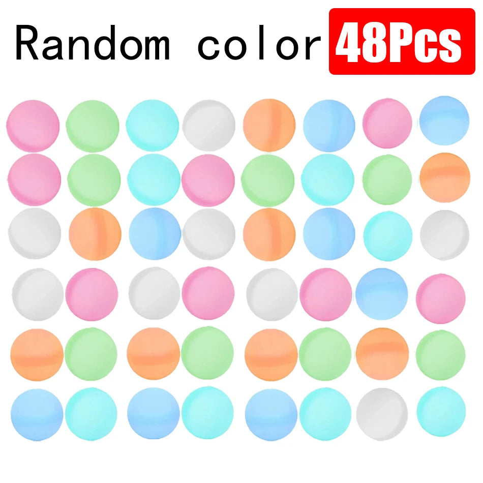 1 to 60-Piece Reusable Silicone Magnetic Water Balloons Set for Pool Games and Water Play
