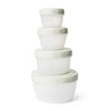 4pcs Baby Food Freezer Storage Containers - Reusable Plastic Food Storage with Lids, Deli & Soup Containers for Toddlers, BPA-Free, Leak-Proof, Eco-Friendly