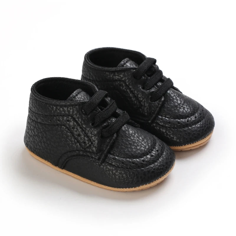 Boys and Girls Leather Loafers – Comfortable Oxford Dress Shoes, First Walkers, Baby Outdoor Shoes