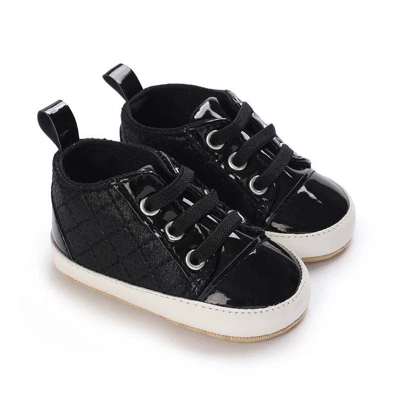 Spring and Autumn Women's Baby Casual Sports Shoes Soft Sole Anti-Slip Indoor and Outdoor First Step Walking Shoes