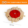 1-Piece Wooden Train Track Accessory – Compatible Railway Piece for Kids Wooden Train Sets, Educational Toy