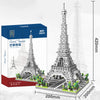 Paris Tower Street View Mini Diamond Building Blocks – Small Particle Assembly Decoration Toy