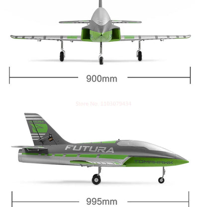 FMS RC Airplane 64mm Futura Tomahawk Sport Trainer EDF Jet with Flaps PNP