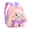Cartoon Kindergarten Backpack – Cute Plush Rabbit Doll School Bag for New Children - Kidzy Market