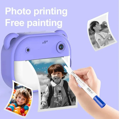 Children's Digital Camera with Instant Thermal Print, Photo and Video, Includes 32GB Memory Card