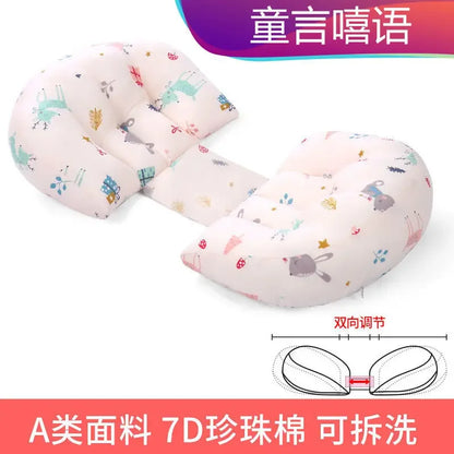 Cotton Waist Maternity Pillow for Pregnant Women - U-Shaped Full Body Pregnancy Pillow & Cushion Pad for Sleeping