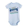 “Happy Birthday Daddy, I Love You” – Adorable Newborn Baby Bodysuit, Short-Sleeve Infant Romper, Perfect Birthday Gift for Dad