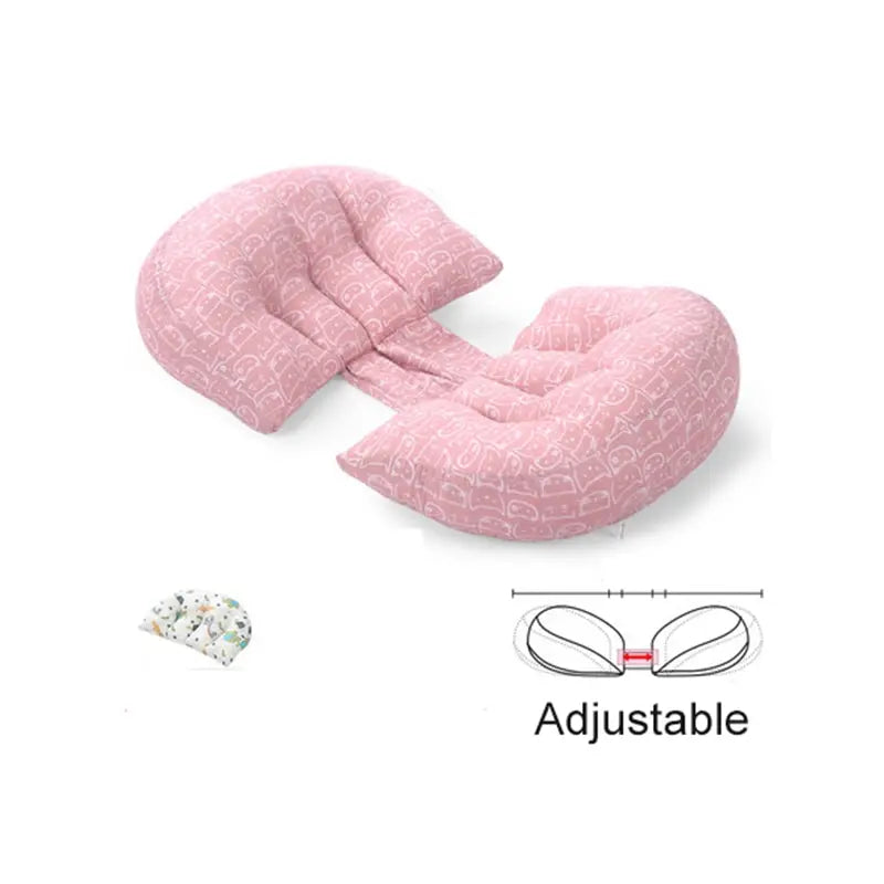 New Cotton Waist Maternity Pillow for Pregnant Women, U-Shaped Full Body Pregnancy Pillow, Pregnancy Cushion Pad