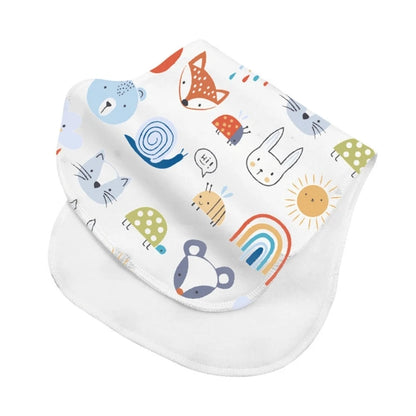 2-Layer Absorbent Burp Cloths – Soft Cotton Baby Bibs for Feeding & Teething - Kidzy Market