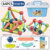 Magnetic Constructor Blocks Set – Magnet Stick and Rod Building Toys for Kids, Montessori Educational Toy for Boys and Girls