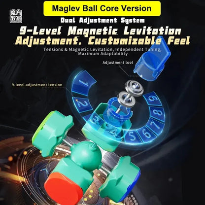 MoYu RS3M V5 3x3 Magnetic Magic Speed Cube, Professional Fidget Toy, RS3 M 2023 V5, Cubo Magico Puzzle