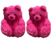 Women's Highland Cow & Teddy Bear Plush Slippers – Soft Indoor Christmas Slip-On, Fits EU 36-41 (26 cm / 10.2 in)