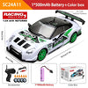 1:24 High-Speed RC Drift Car Mustang with 4WD and Replaceable Tires