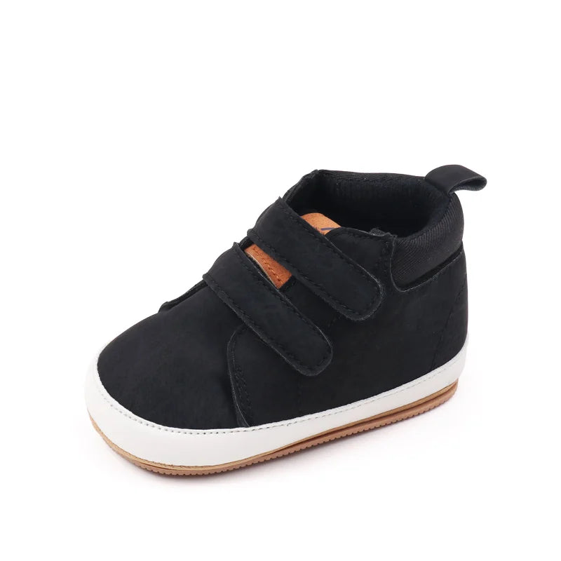 Baby Shoes Soft PU High Quality TPR Anti-Slip Sole Spring & Autumn Style for Newborn Toddler Boys and Girls