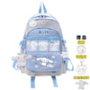 Anime Sanrio Cinnamoroll Plush Backpack – Blue Kawaii Large Capacity School Bag for Kids