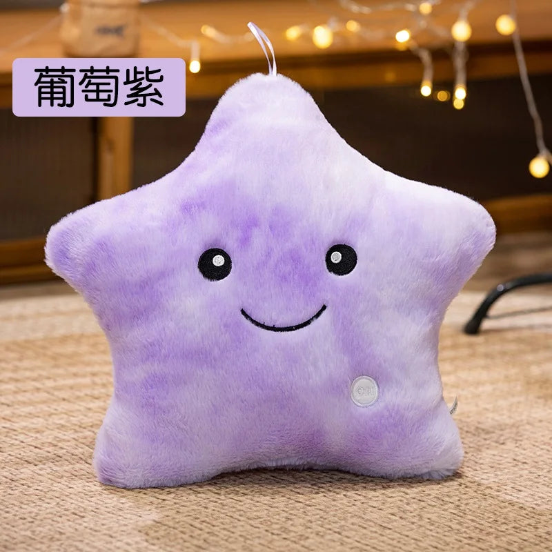 Luminous Star Plush Pillow 24x22cm (9.4x8.7 Inches) LED Light