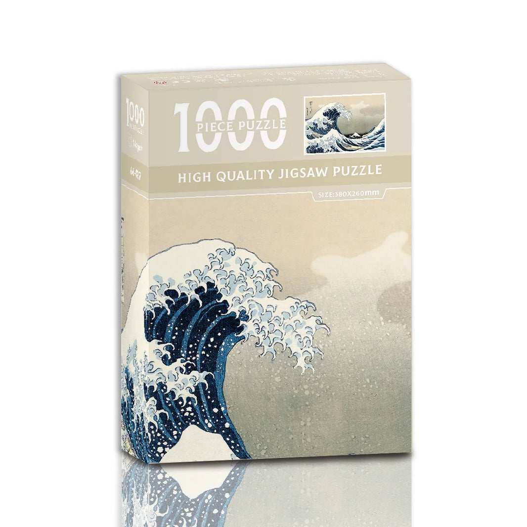 38x26cm Mini Jigsaw Puzzle, 1000 Pieces for Adults, Famous Oil Painting Van Gogh, Christmas Gift Toy, Educational Toy