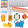 Kids Sewing Kit 14-Piece Woodland Felt Animals DIY Craft Set for Beginners Educational Sewing Toy