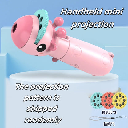 Kids 3-Pattern Projection Flashlight Night Light – Bedtime Story Projector, Educational Luminous Toy