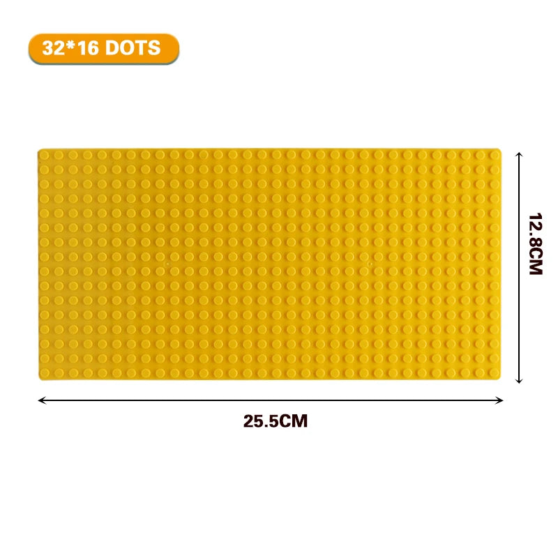 32x32 and 32x16 Dots Classic Base Plates – MOC DIY Plastic Bricks for City Building Blocks Toys