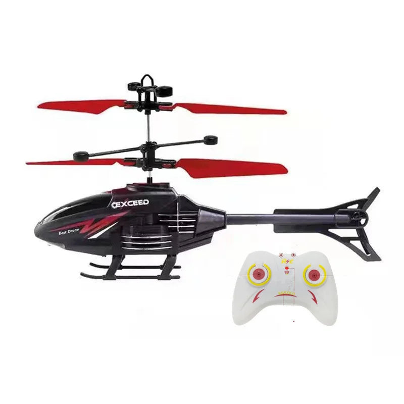 2-Channel Gesture Control RC Helicopter – Suspension Induction Aircraft with LED Light