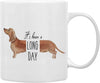 Dachshund Coffee Mug - Ceramic Wiener Dog Coffee Cup 320 ml (10.8 fl oz) Gift for Dog Lovers