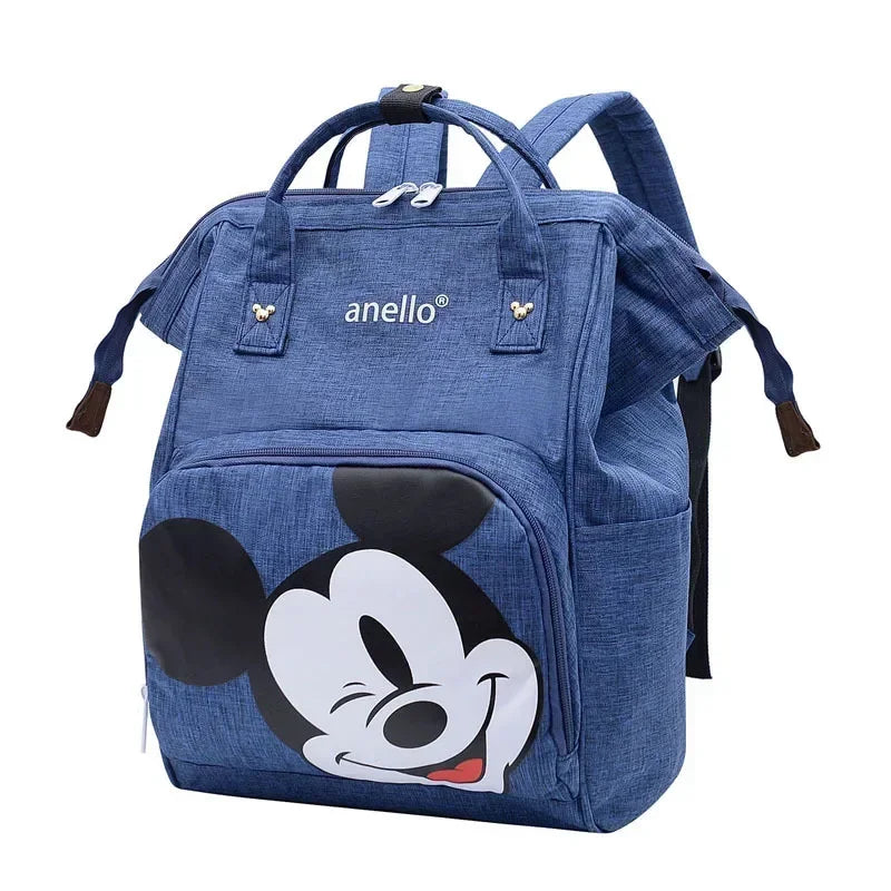 Disney Mickey Mouse Backpack – Cartoon Diaper Bag, Large Capacity Storage Bag for Mother & Baby, Schoolbag for Boys & Girls - Kidzy Market