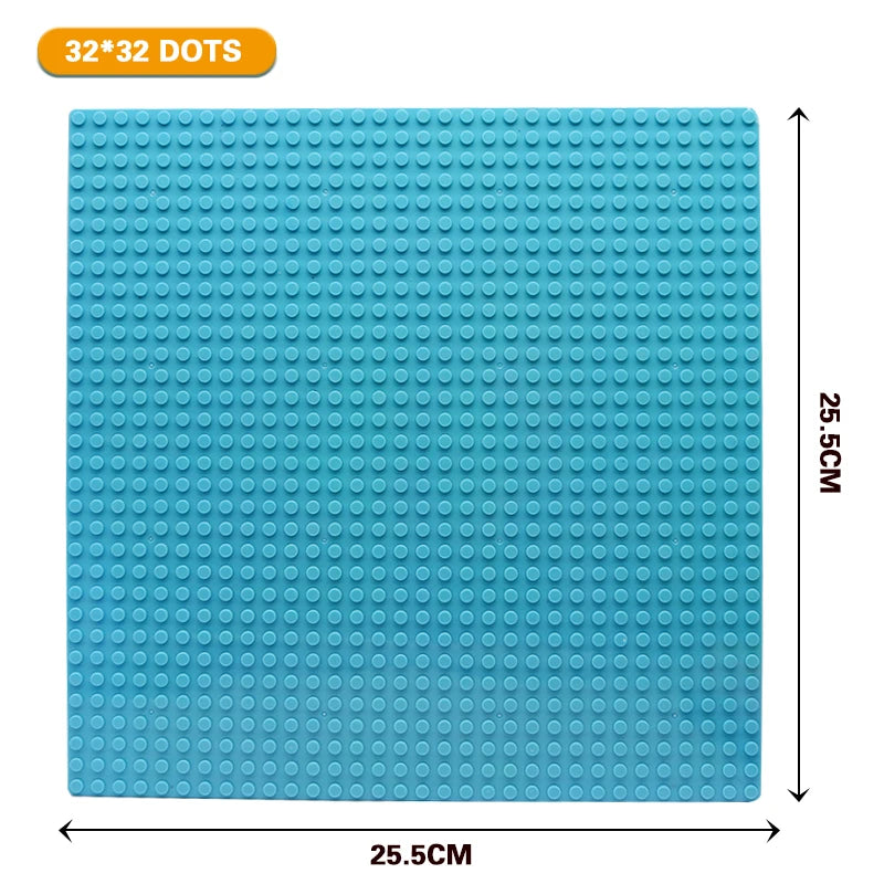 32x32 and 32x16 Dots Classic Base Plates – MOC DIY Plastic Bricks for City Building Blocks Toys