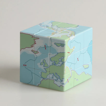 Magic Cube 3x3x3, Cartoon Alien Dollar Graffiti UV, Fun Stress Relief Puzzle, Professional Smooth Speed Game, Children's Toy Gift