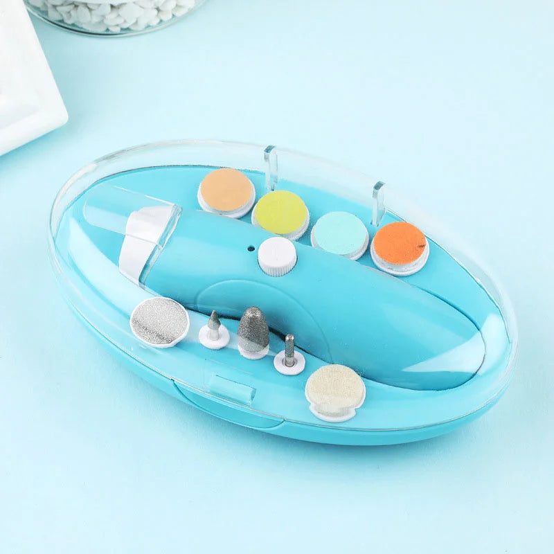 Upgrade Baby Nail Trimmer 9-in-1 – Safe Electric Nail File Kit for Infants, Rechargeable Toes & Fingernail Clipper, Baby Care Utensils