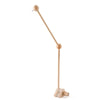 Wooden Baby Rattle Mobile - Crib Bell with Hanging Holder Bracket for Newborns & Infants (0-12 Months)