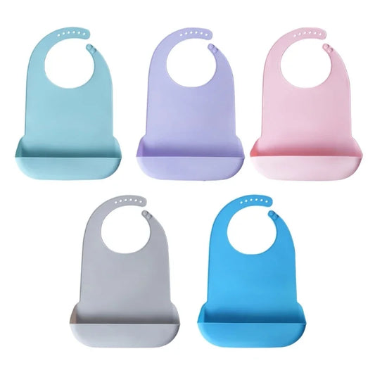 Waterproof Anti-Oil Silicone Bib for Adults – Elderly Mealtime Cloth Protector - Kidzy Market