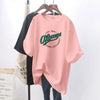 Summer New T-Shirt for Women | Short-Sleeved Maternity Wear | Love Print Cotton Mid-Length Loose Maternity Sweater Top