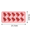 10 Hole Heart Shaped Silicone Popsicle Mold Tray
